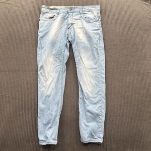 Oakley Industrial Denim Men Jeans‎ 33/27 Blue Cotton Streetwear Casual Skater.
